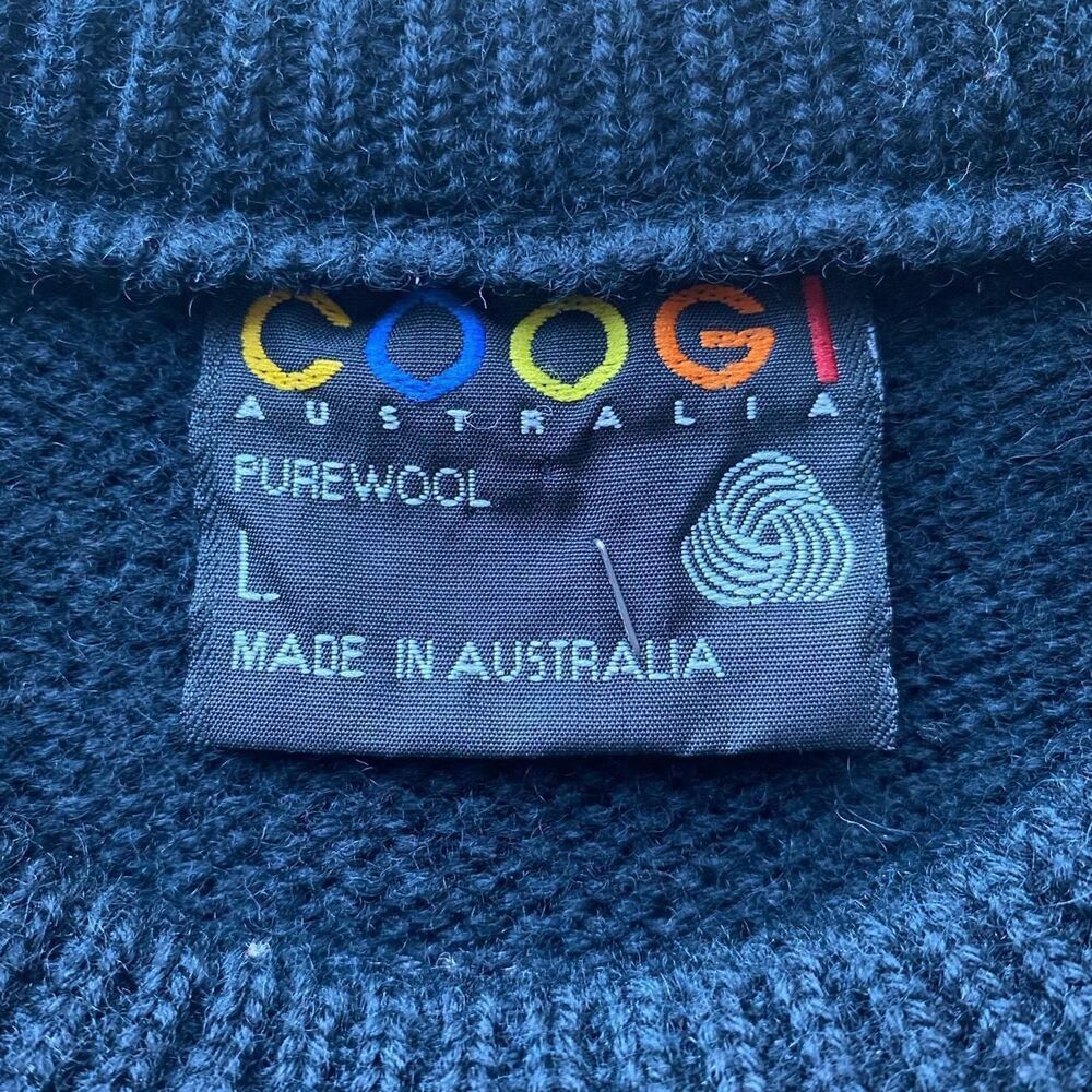 Coogi Women's Black and Navy Jumper